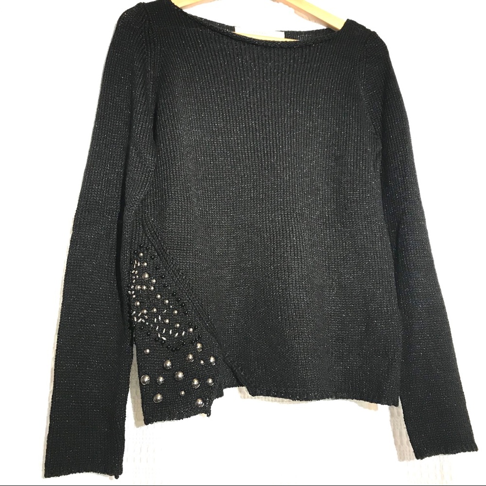 Zara black knit sweater- Size M